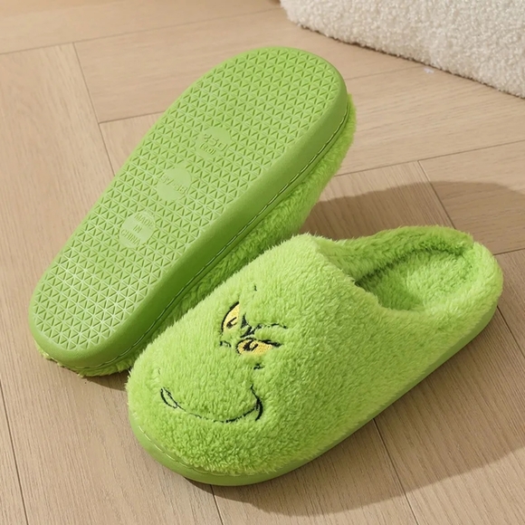 CLEARANCE Christmas Grinch Holiday Slippers - Picture 3 of 6